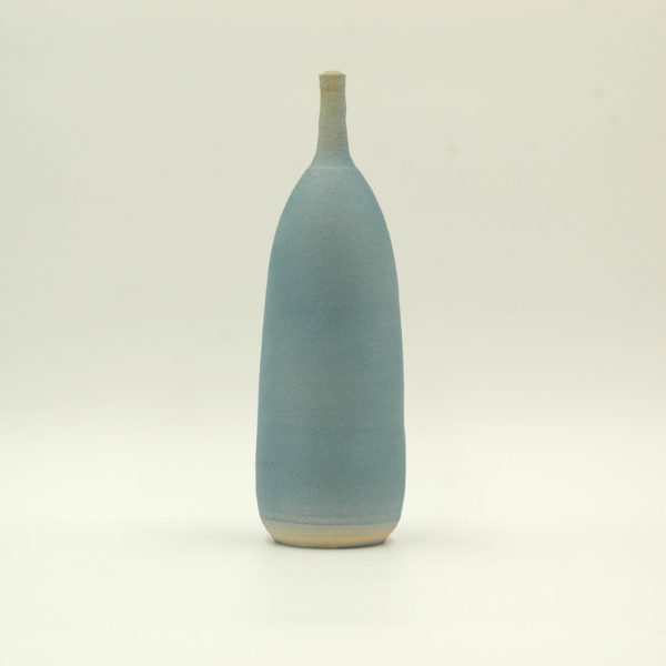 Ceramic blue bottle