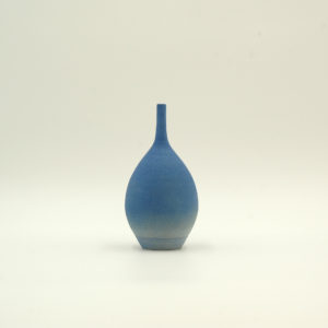 Ceramic blue bottle