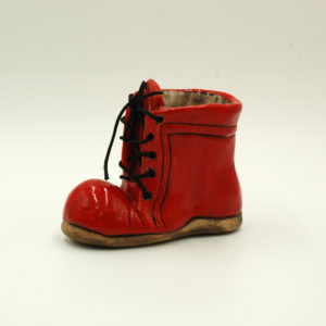Ceramic red boot