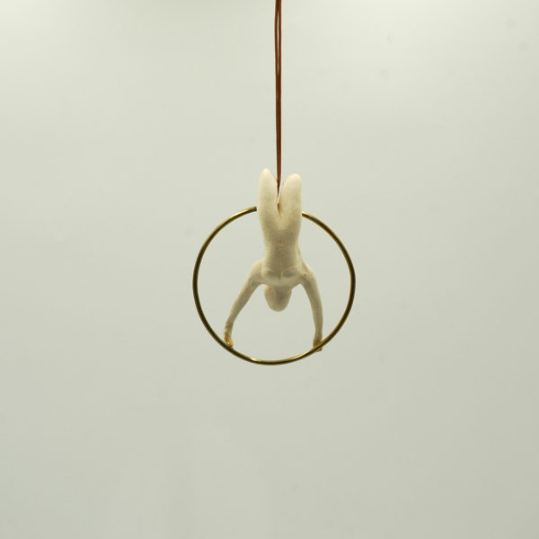 Aerial acrobat with ring